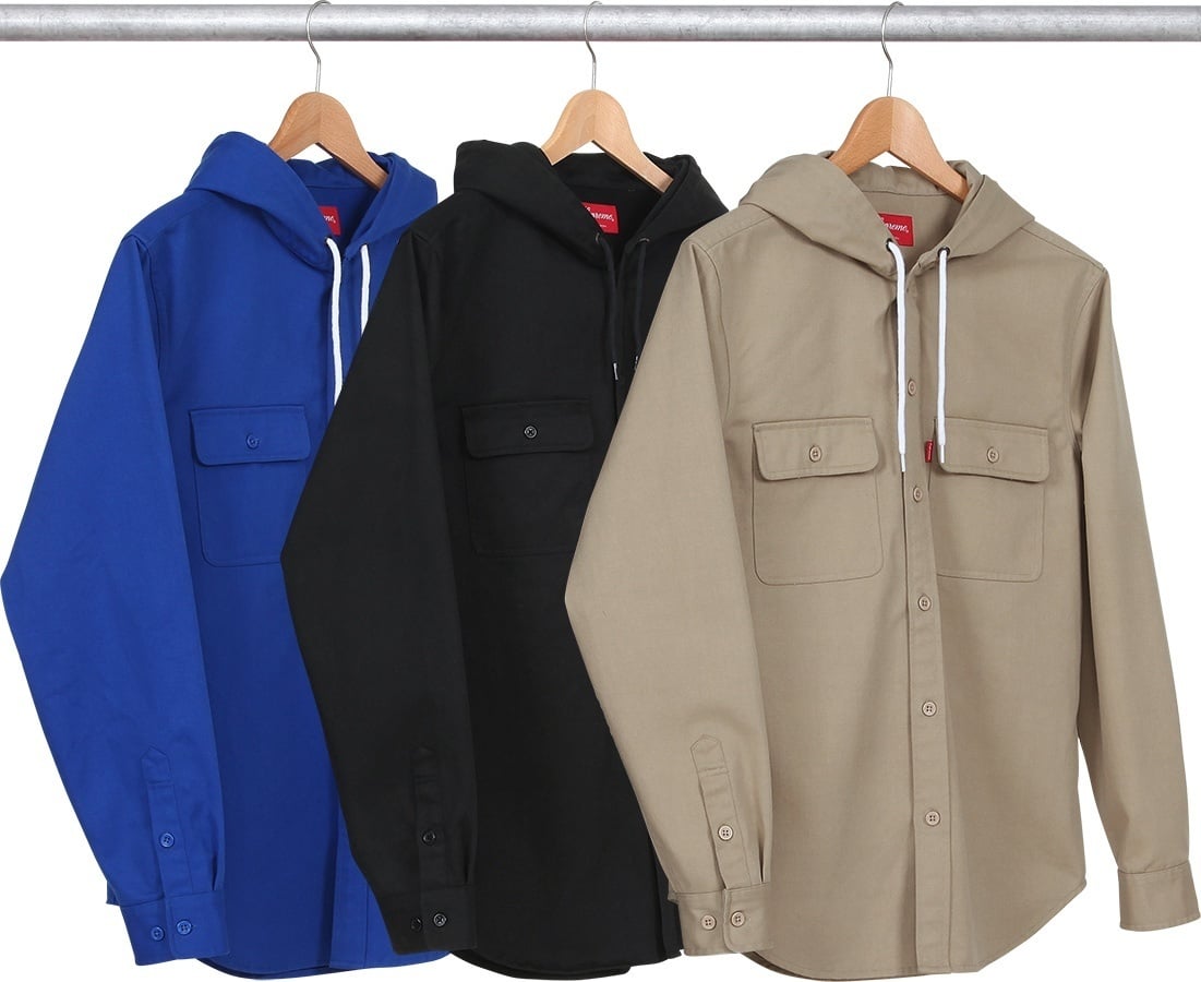 Hooded Twill Shirt
